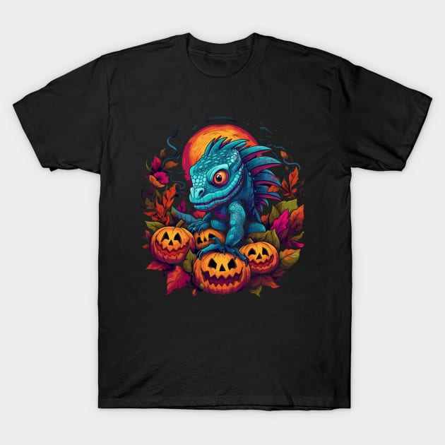 Iguana Halloween T-Shirt by JH Mart